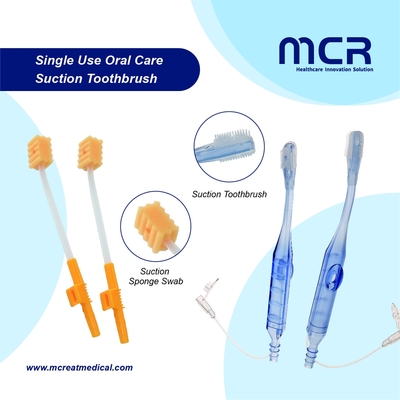 Soins intensifs Une seule fois aspiration hygiène buccale écouvillon éponge brosse à dents pour adulte