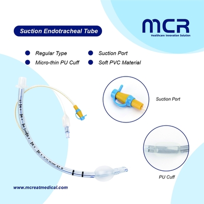 Un bon prix. Tubes endotrachéales en PVC plus souples avec port d'aspiration en ligne