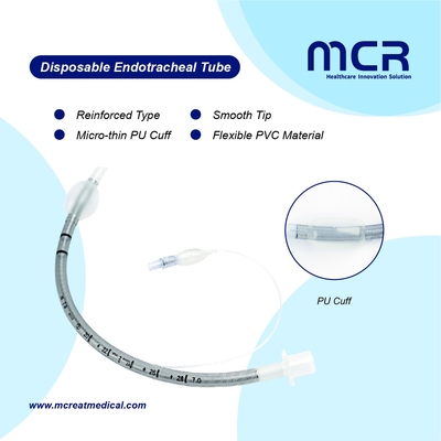 Fabricant médical Tubes endotrachéaux jetables renforcés sans DEHP