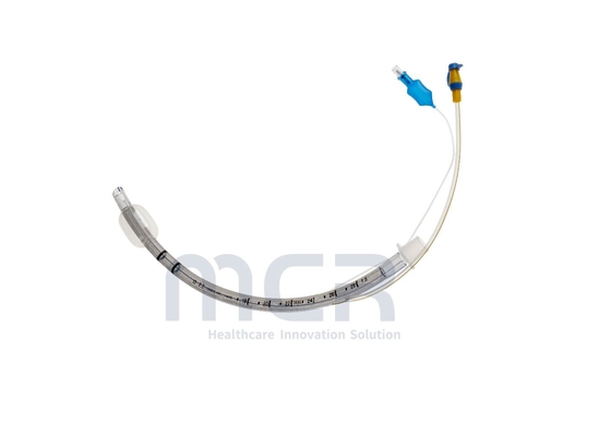 Tubes endotrachéales jetables renforcées avec port d'aspiration micro-mince menotté en PU