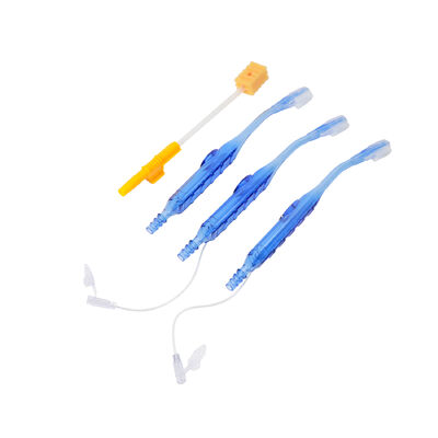 Brosse à dents à aspiration médicale avec tête de brosse et poignée transparente pour les soins buccaux
