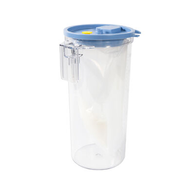 Bocal de recueil réutilisable de 1500 ml/2500 ml de capacité pour système de doublure d'aspiration hospitalier avec conception anti-refoulement